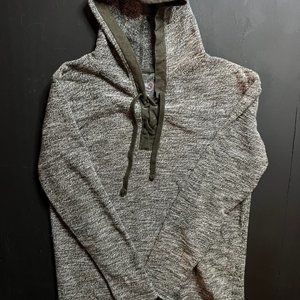 Canyon Guide Outfitters Men SM Heather‎ Olive Green Hensley Tie Pullover Hoodie